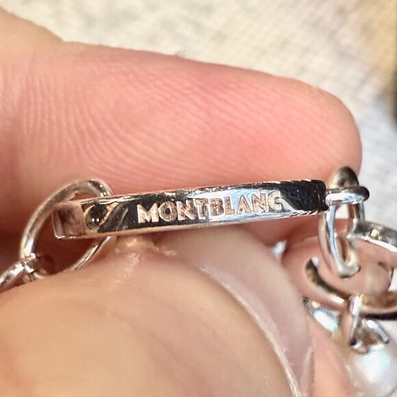 Montblanc Star Collection Sterling Silver Pearls Necklace & Bracelet Set - Picture 10 of 12